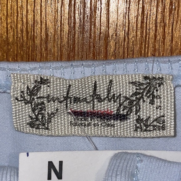 •FREE PEOPLE•NWT LIGHT BLUE TANK TOP BODYSUIT SIZE SMALL - Picture 4 of 6